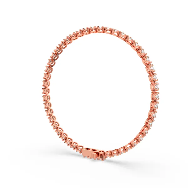 10K Rose Gold Matrix Tennis Bracelet
