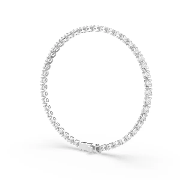 10K White Gold Matrix Tennis Bracelet