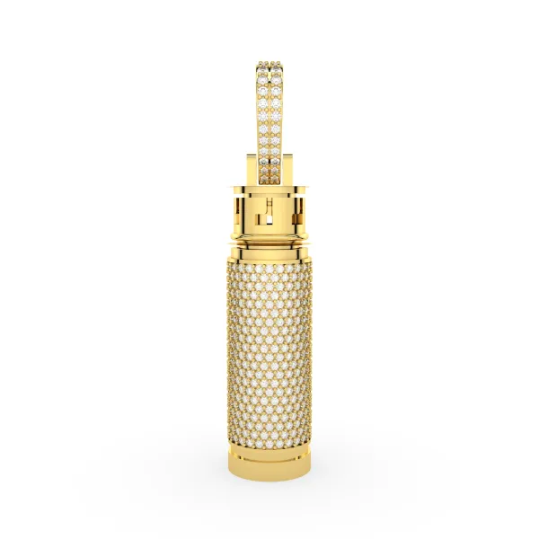 Perfume Or Attar Bottle Natural Diamond Pendant