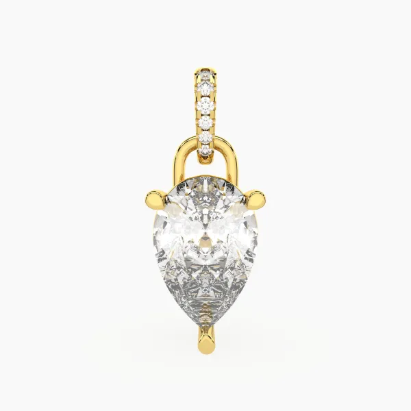 Pear Shaped Lab Grown Diamond Pendant