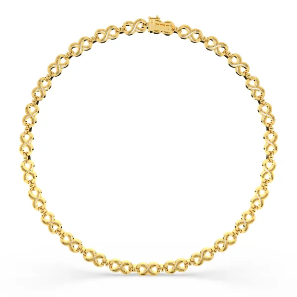 Twisted Wire Infinity Design Necklace