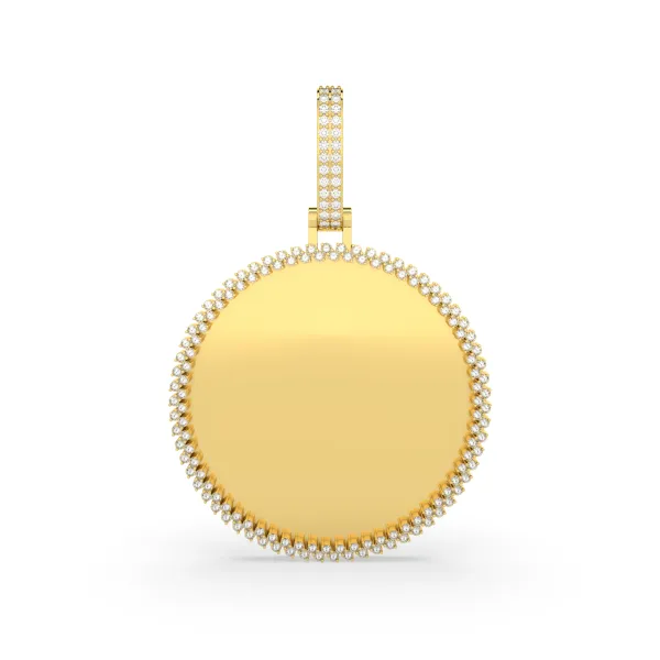 Natural Diamond Memory Picture Pendant