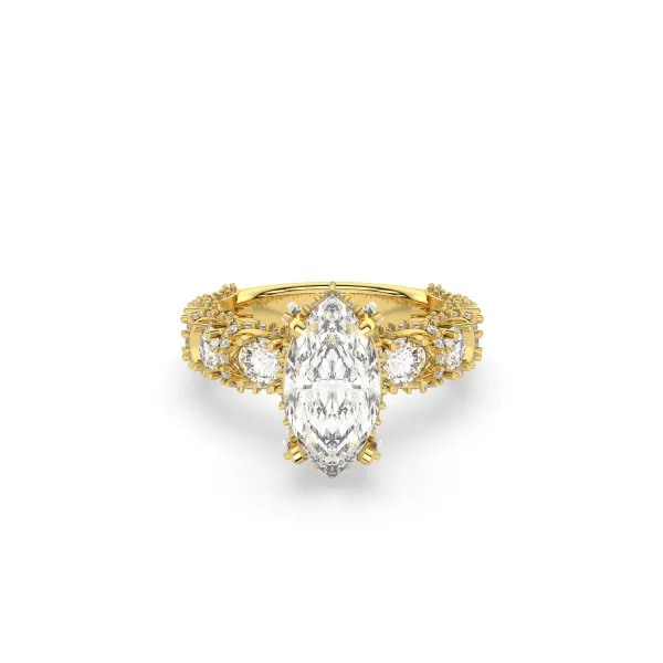 Marquise-Cut Lab Grown Diamond Or Engagement Ring