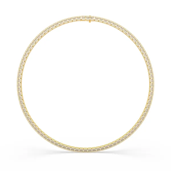 Natural Diamond 11.67 CT Tennis Necklace