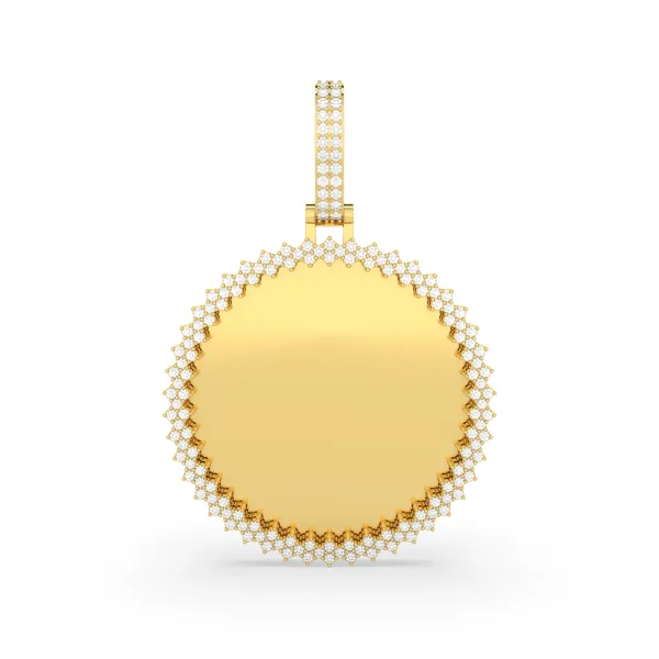 Lab Grown Diamond Customizable Picture Memory Pendant