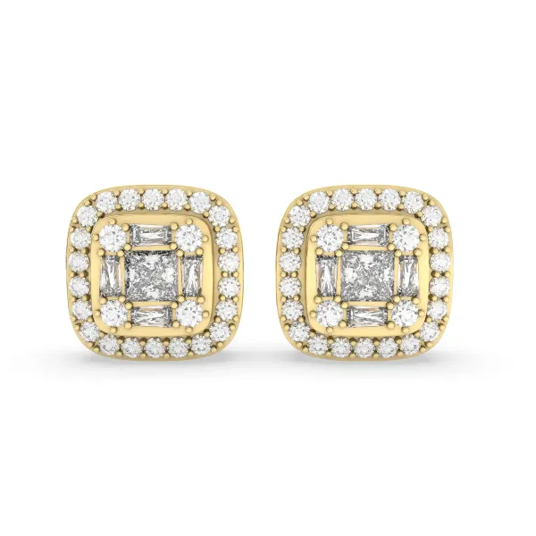 1.75 CT.T.W Natural Diamond Earrings
