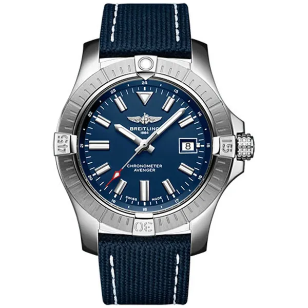 Breitling Avenger Automatic B&P Blue Dial on Leather Strap