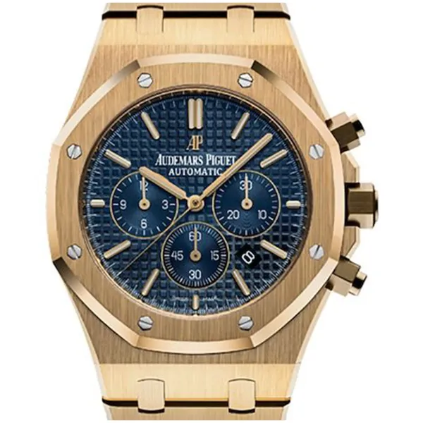 Audemars Piguet Royal Oak Chronograph Blue Dial On Bracelet