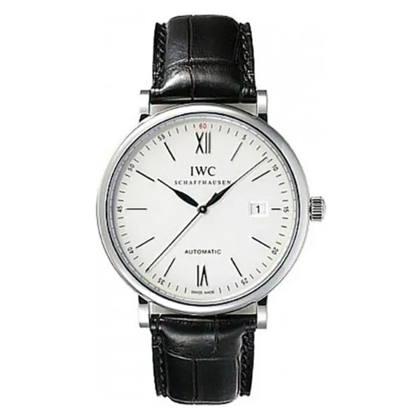 IWC Portofino Automatic Silver Dial on Leather Strap Ref IW356501 with Card 2015