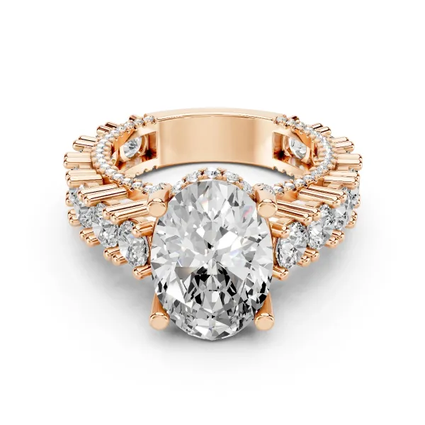 Dee Luxury Oval Shape 1 Carat Lab Grown Diamond Eternity Ring For Women