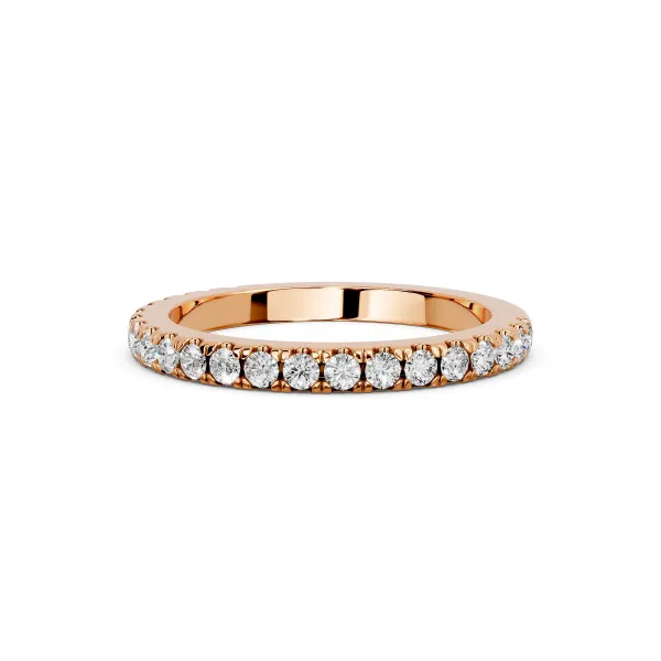 Juno 10K Rose Gold 0.80 CT Round Brilliant Diamond Engagement Ring