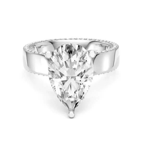 Freda Luxury Pear Shape 1 CT Solitaire Lab Grown Diamond Engagement Ring
