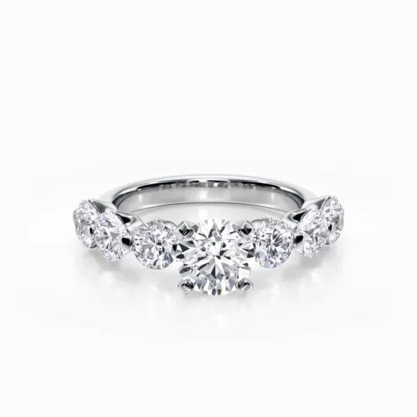 Kelly Elegant Round Shape 1.50 CT Lab Grown Diamond Engagement Ring