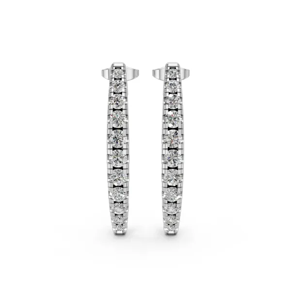 Natural Diamond Stud Earrings For Women