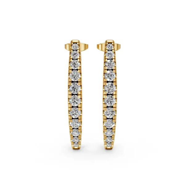 Natural Diamond Stud Earrings For Women