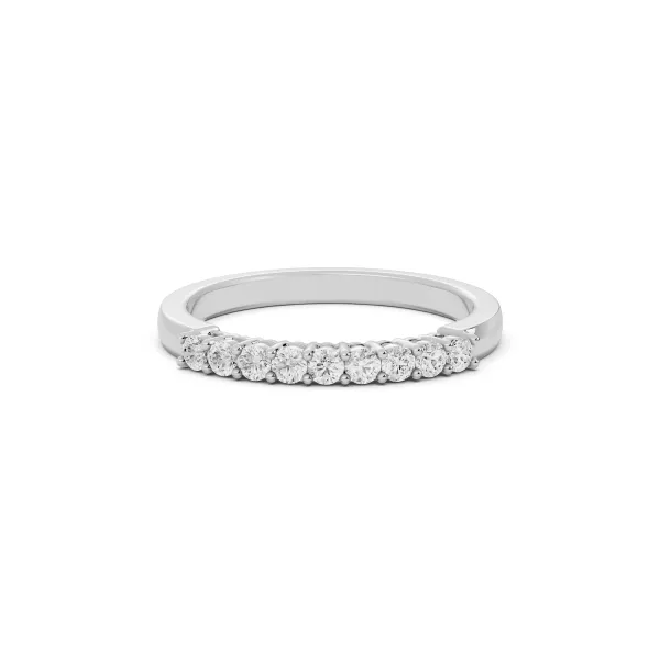 Luna Elegant Natural Diamond Half Eternity Ring For Women