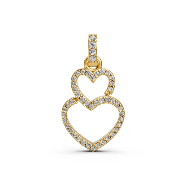 Affairs Of Heart Shaped Natural Diamond Pendant