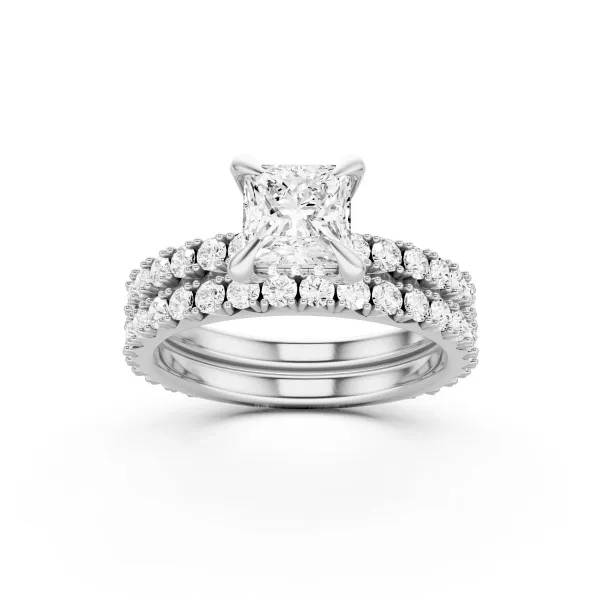 Princess Cut Lab Grown Diamond Engagement Ring