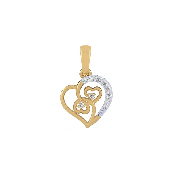 Stunning Sweethearts Diamond Pendant