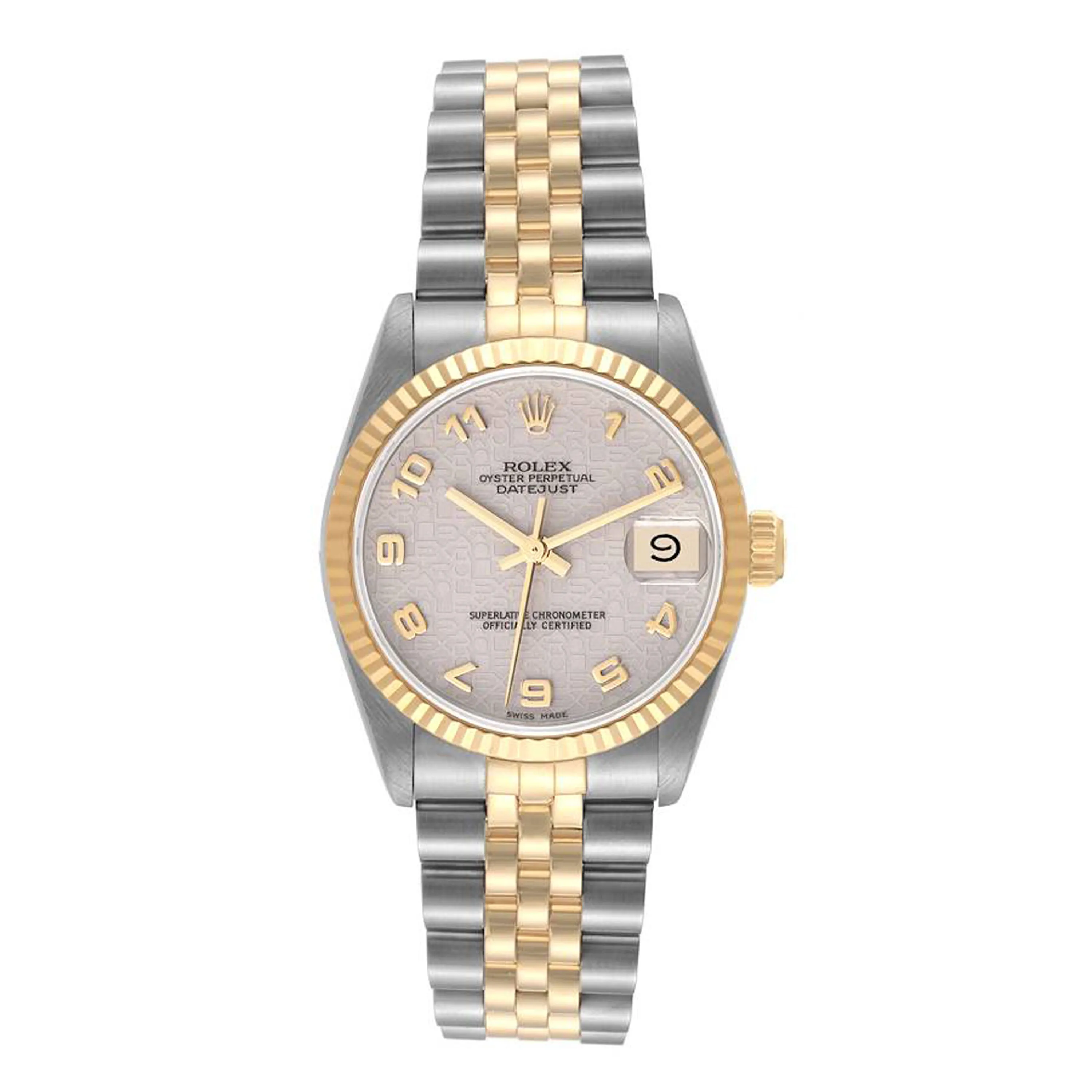 Rolex Datejust Ivory Anniversary Dial On Jubilee Ref 78273