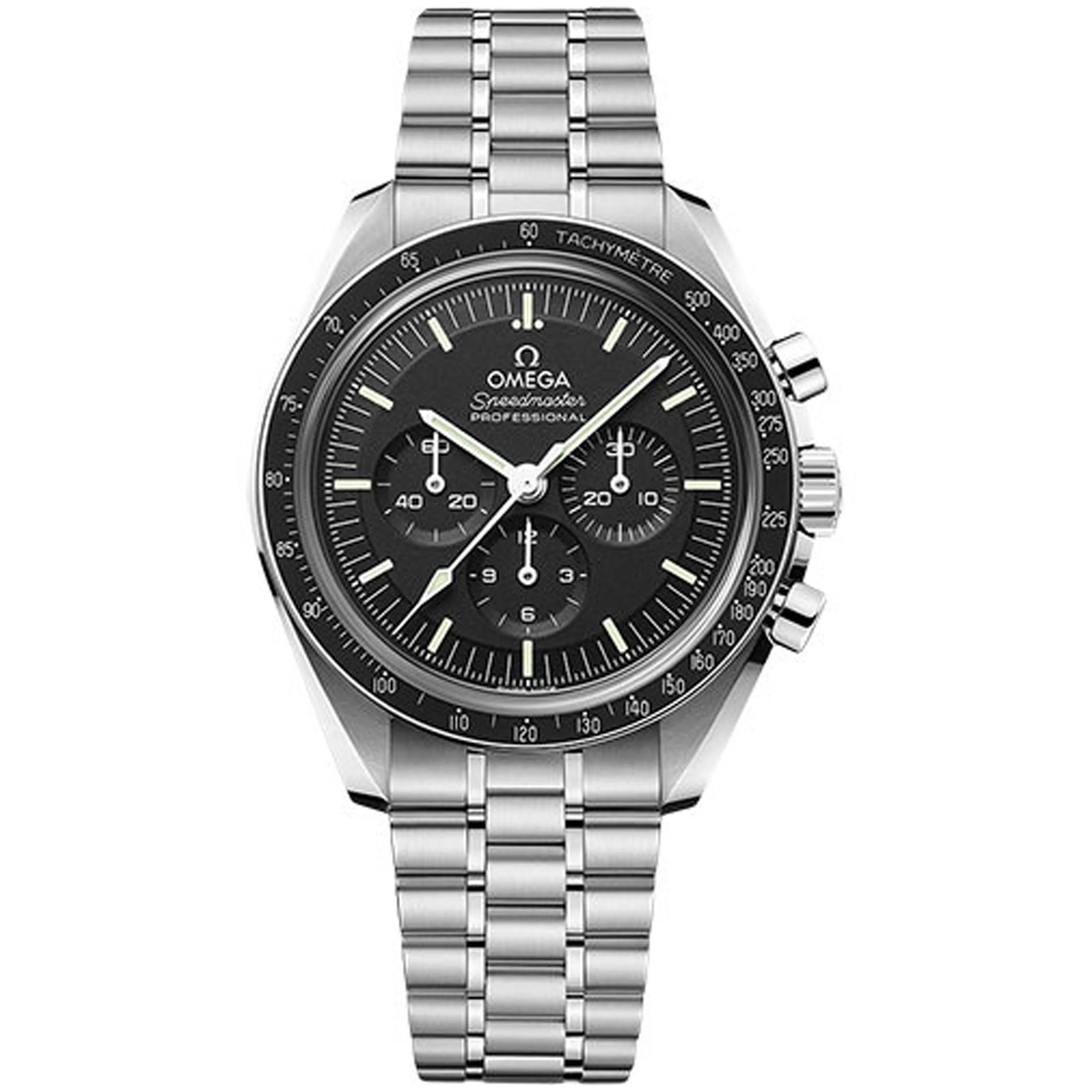 Omega Moonwatch Professional Co-Axial Master Chrono Black Dial on Bracelet Ref 310.30.42.50.01.002 with Card