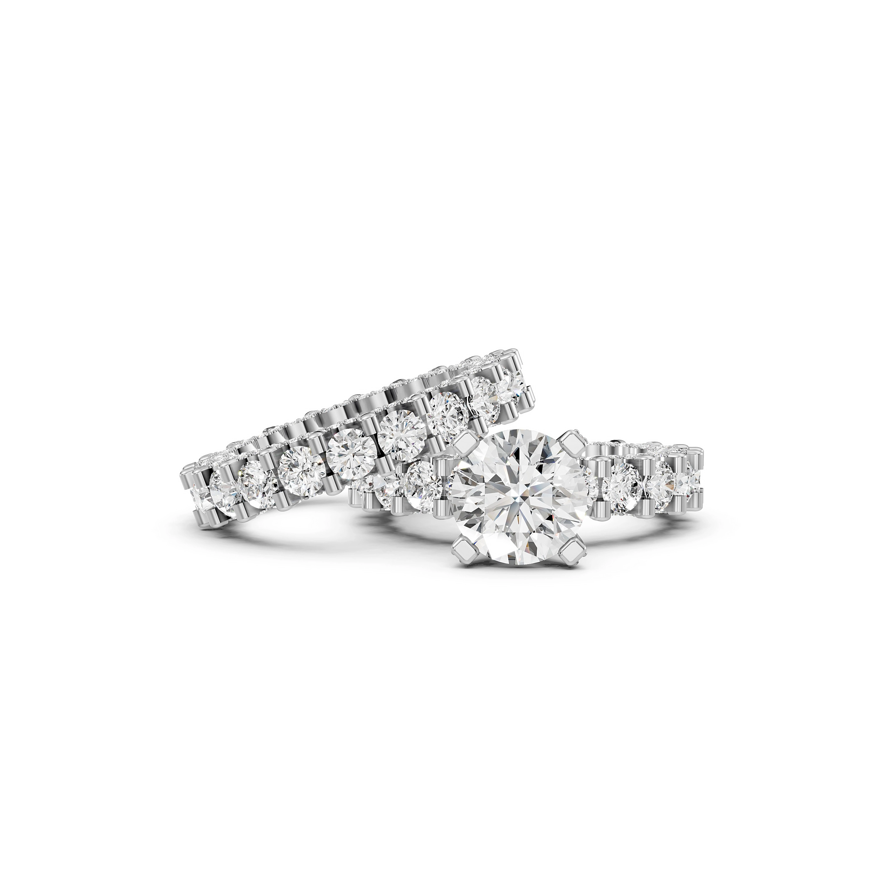 Ziva 2 CT Lab Grown Diamond Bridal Set