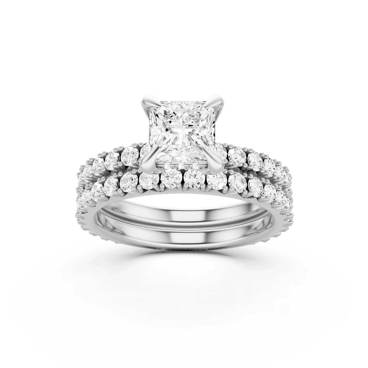 Princess Cut Lab Grown Diamond Engagement Ring