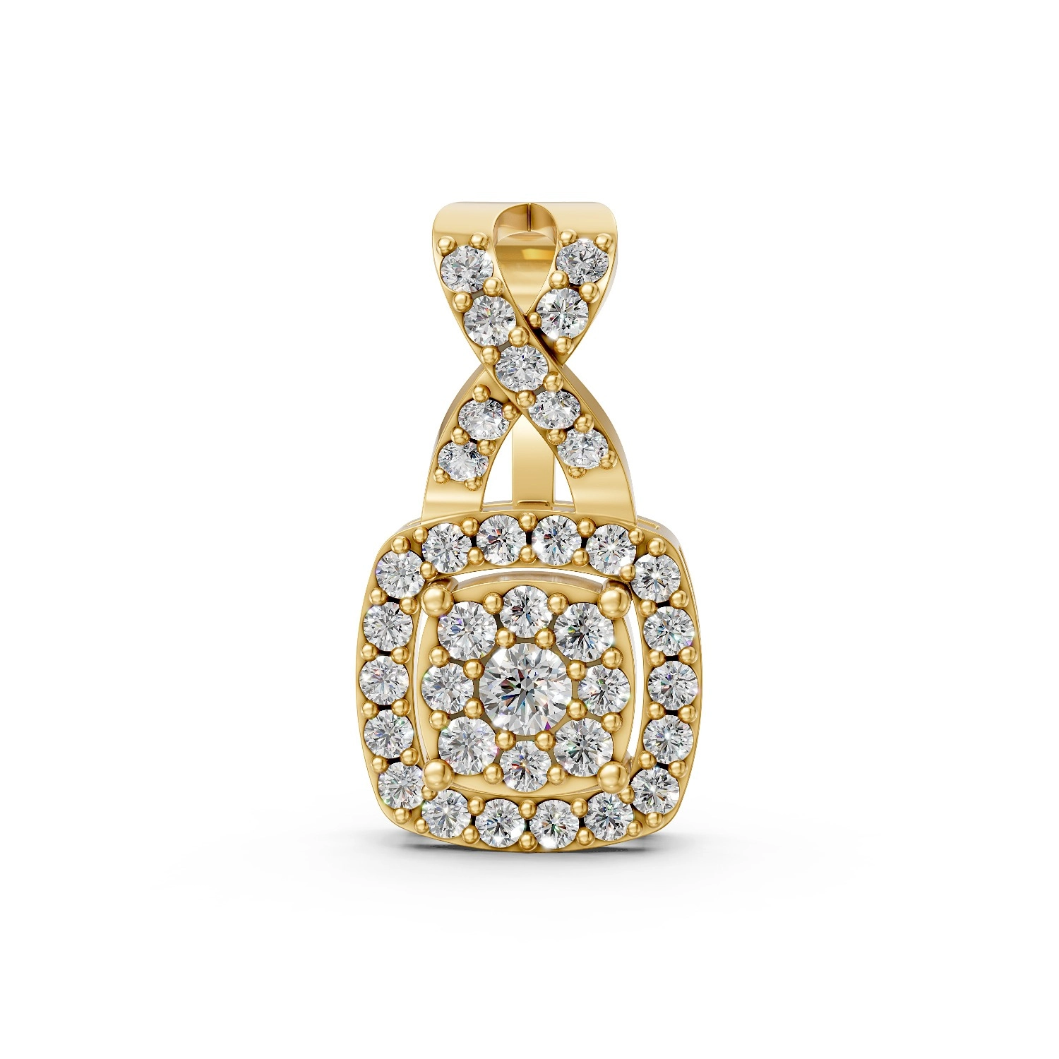 Halo Infinity Natural Diamond Pendant