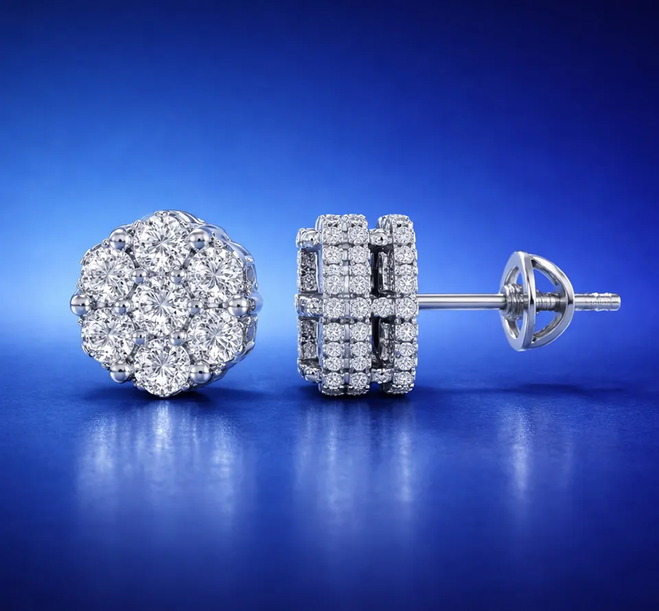 Modern Diamond Studs
